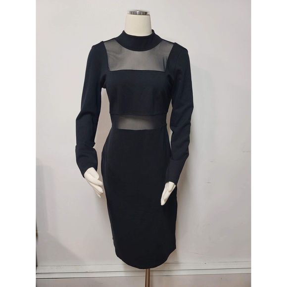 Anthropologie Maeve Sheer Side-Slit Dress Size M - Picture 4 of 6